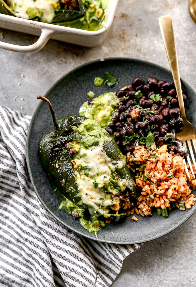 Stuffed Poblano Peppers
