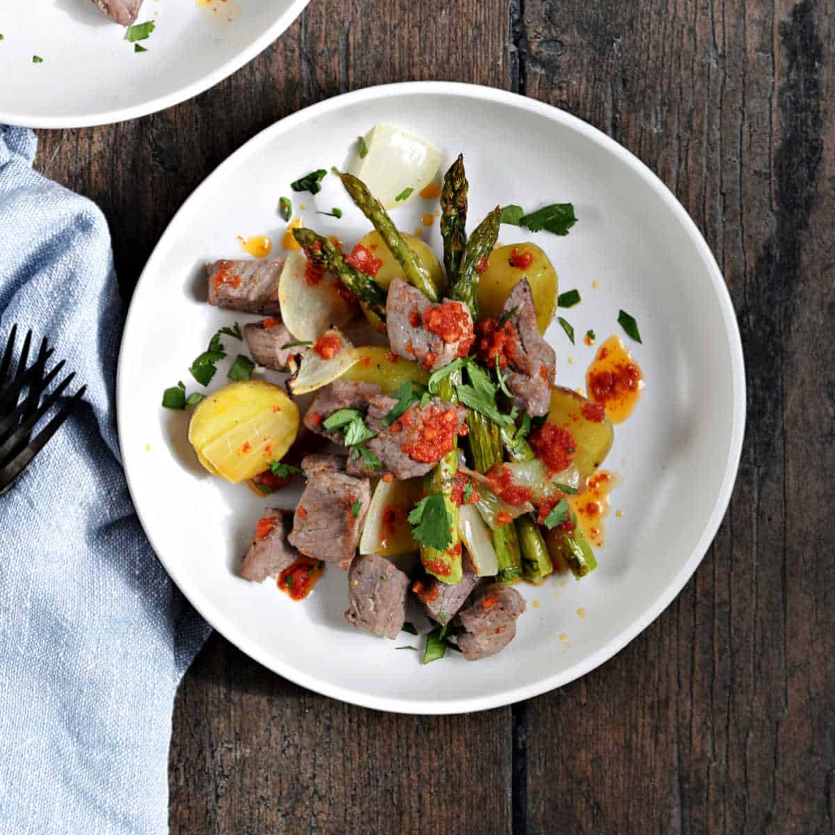 Sheet Pan Tomato Butter Steak Bites