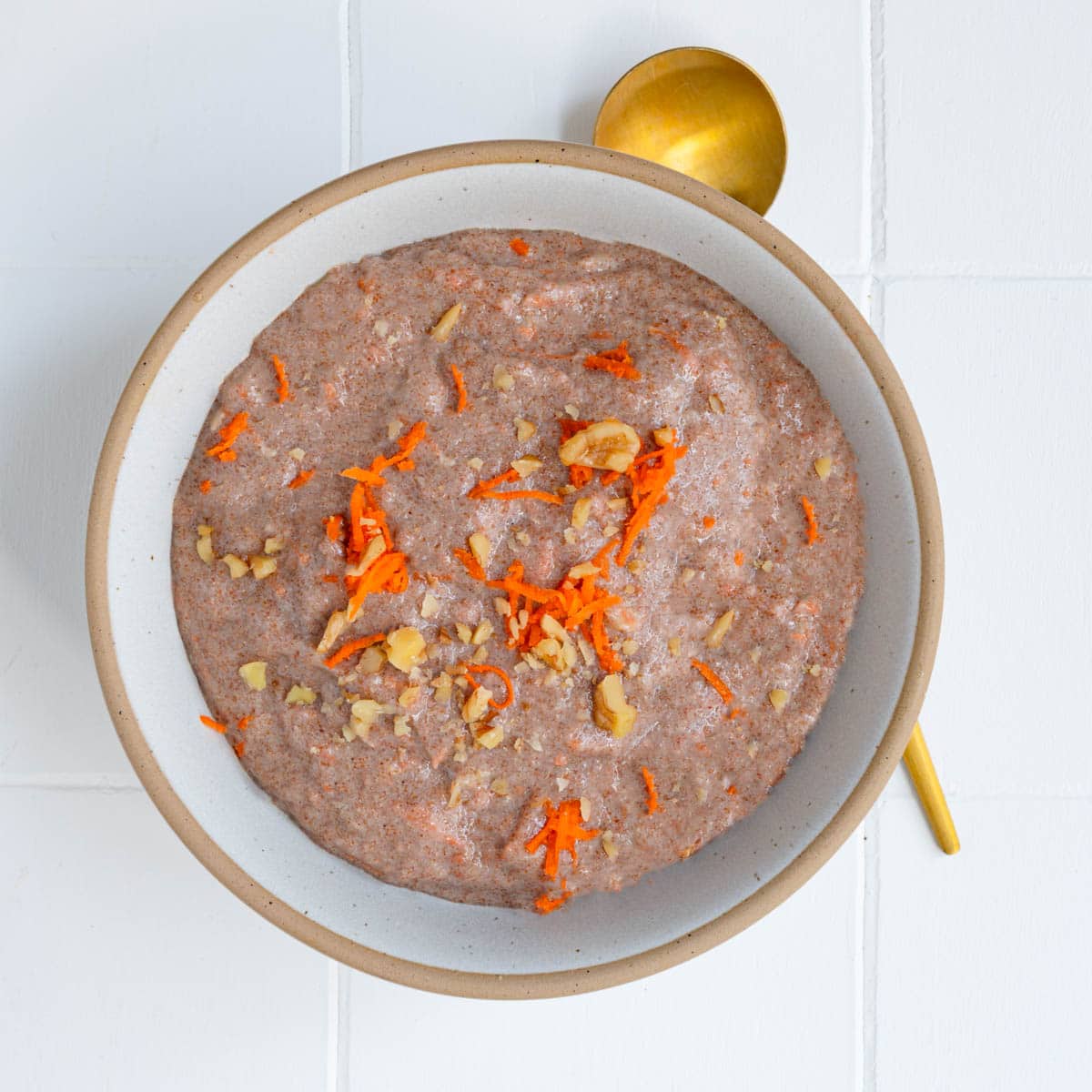 Carrot Cake Teff Porridge (Creamy, High-Fiber, Naturally Sweet)