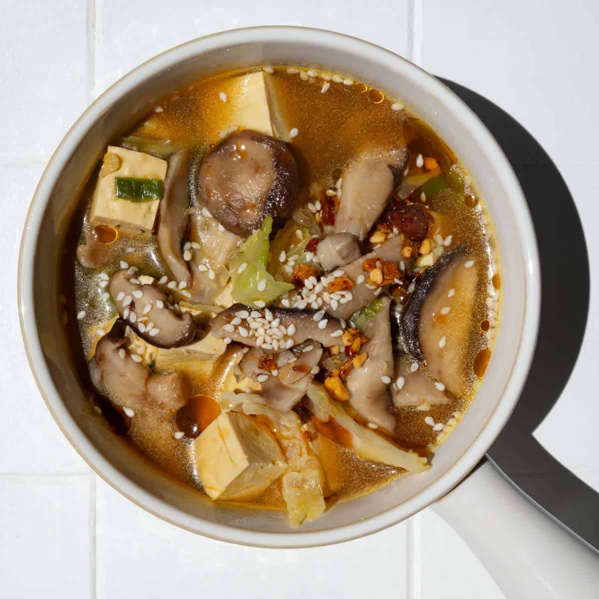 easy-mushroom-tofu-soup-(high-protein,-freezer-friendly)