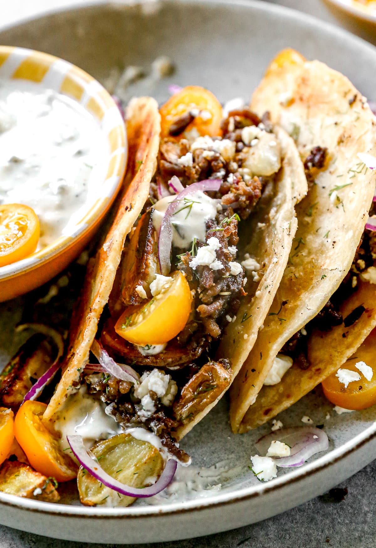 Lamb Tacos (Cheater Gyros)
